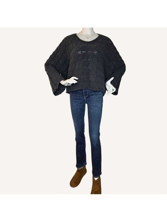 POL Sweaters - POL Cropped Cable Knit Sweater Gray | Quiet Luxury Coastal Cowgirl | S M L NWOT